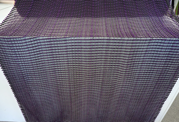Twice Woven Purple Twist Chiffon
