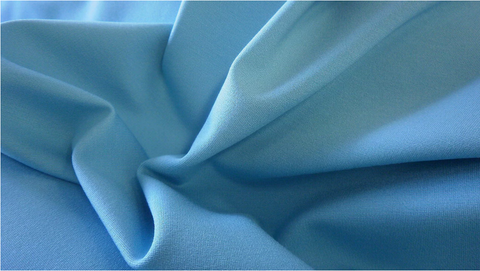 LAST PIECE: 0.65 MT  Heavy Stretch Viscose Ponti, Turquoise Blue