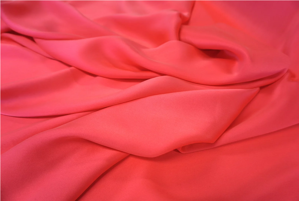 Brushed Silk Satin, Fluro Pink
