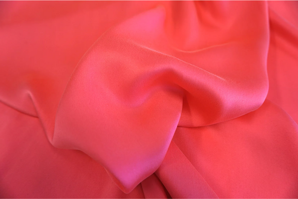 Brushed Silk Satin, Fluro Pink