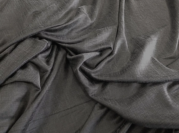 Brushed Cupro Jersey, Charcoal