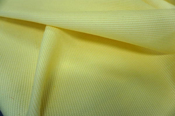 Pale Yellow,Basket Weave Cotton