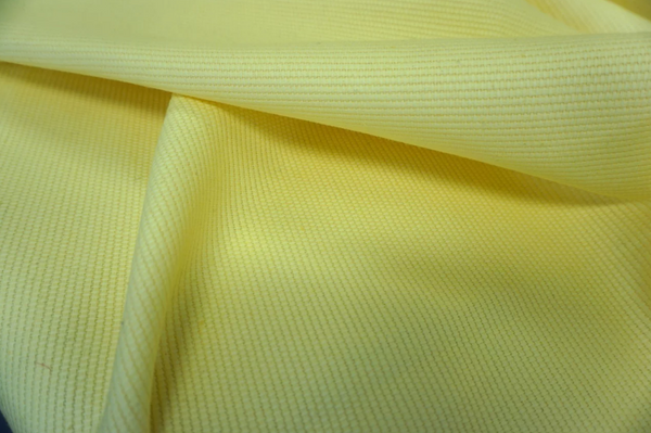 Pale Yellow, Basket Weave Cotton