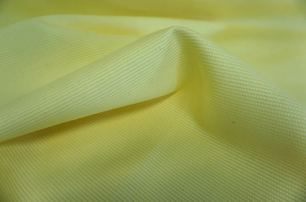 Pale Yellow,Basket Weave Cotton