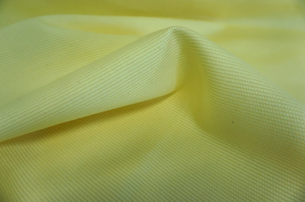 Pale Yellow, Basket Weave Cotton