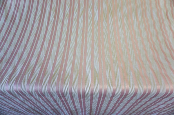 Fine Japanese Poplin with Pink Pearl Stripe Print