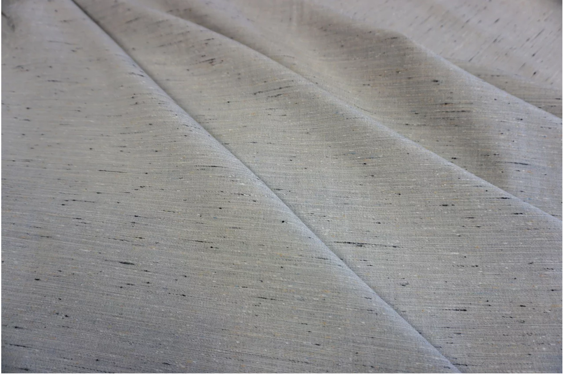 Grey Cotton With Multi-coloured Slubs