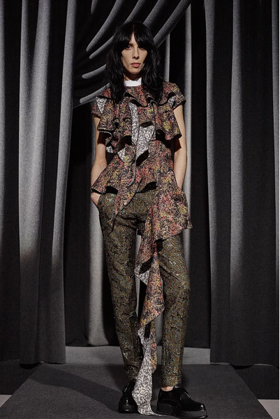 LAST PIECE: 1.65 MT  Reversible Stretch Brocade Double Cloquè Jacquard