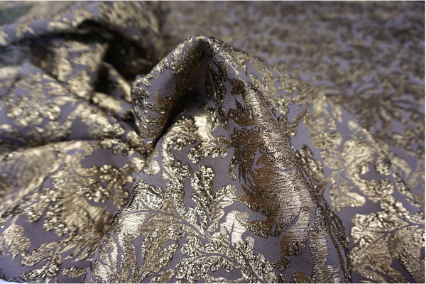 LAST PIECE: 1.65 MT  Reversible Stretch Brocade Double Cloquè Jacquard