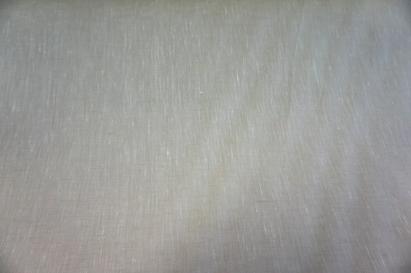 LAST PIECE: 2.45 MT  Natural Linen Plain Weave- Warp Slub