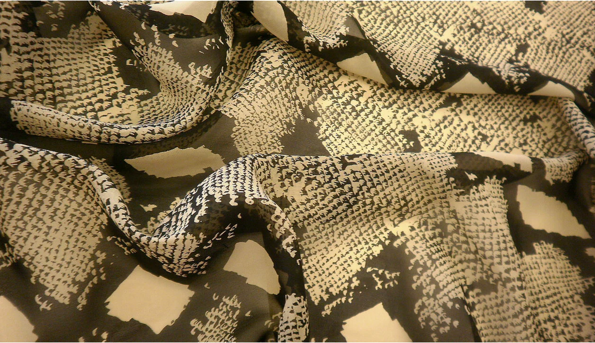 Python Print Silk Georgette – Fabric Muse