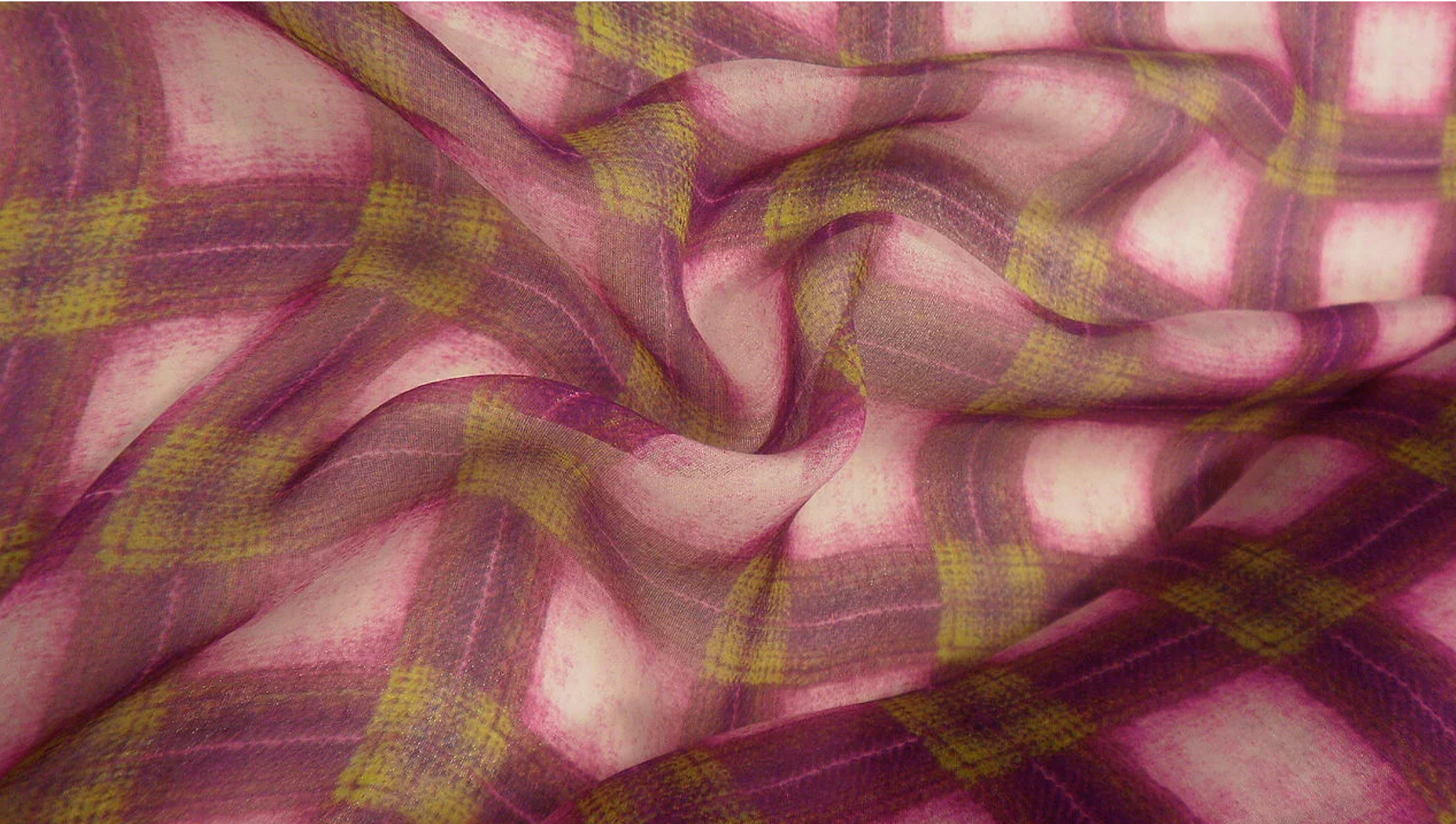 Tartan best sale chiffon fabric