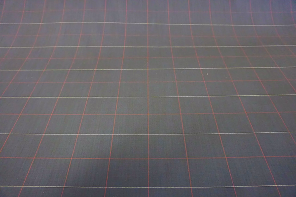 Premium Windowpane Check Suiting, French Navy