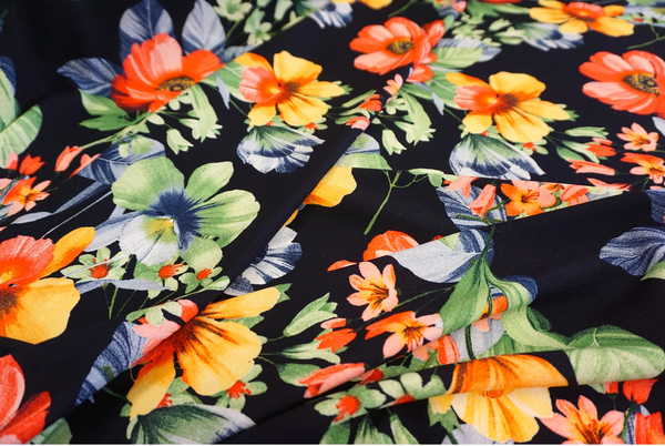 Poppy Print Crepe Jersey