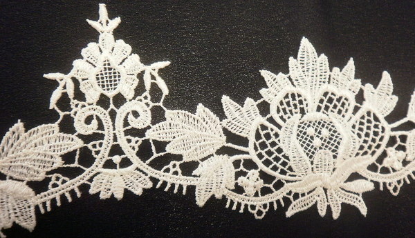Guipure Lace Trim, Ivory