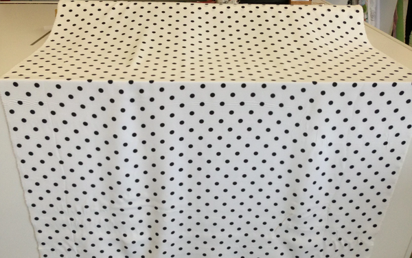 Black On White Polka Dot Poplin