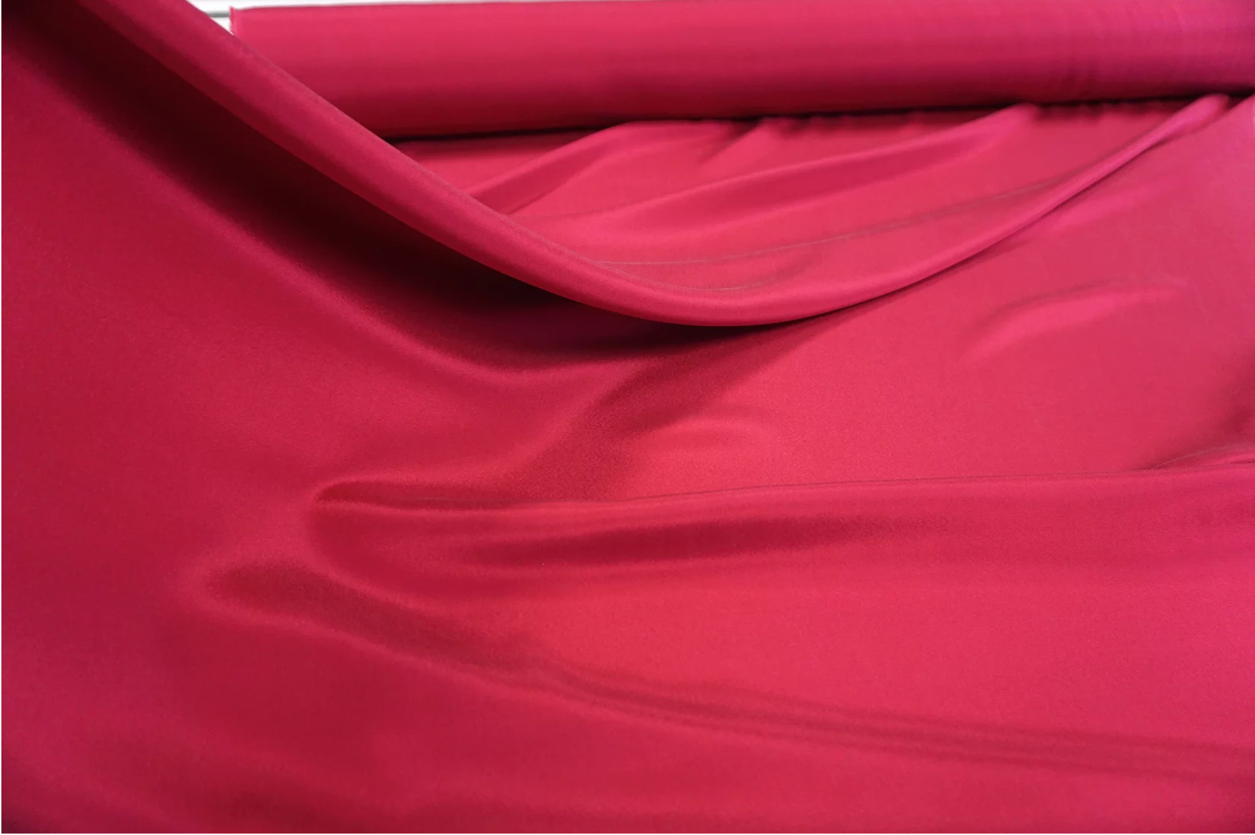 Stretch Silk Faille Magenta Fabric Muse