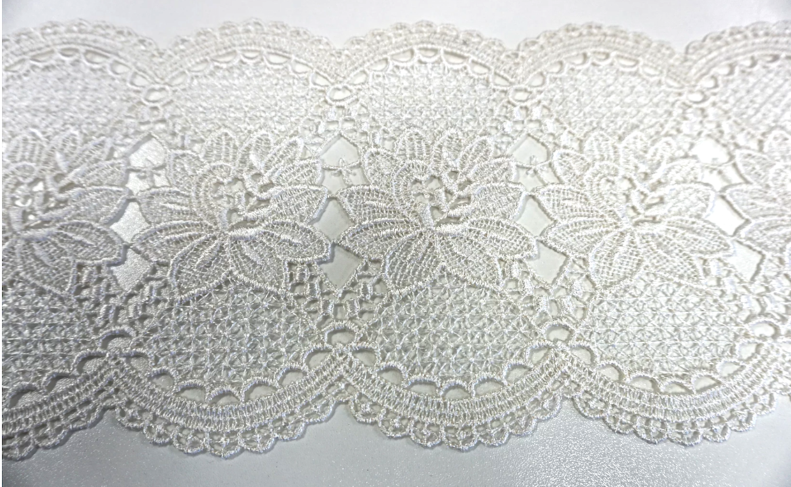 French Guipure Lace Trim, Ivory