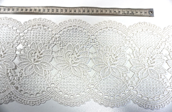 French Guipure Lace Trim, Ivory