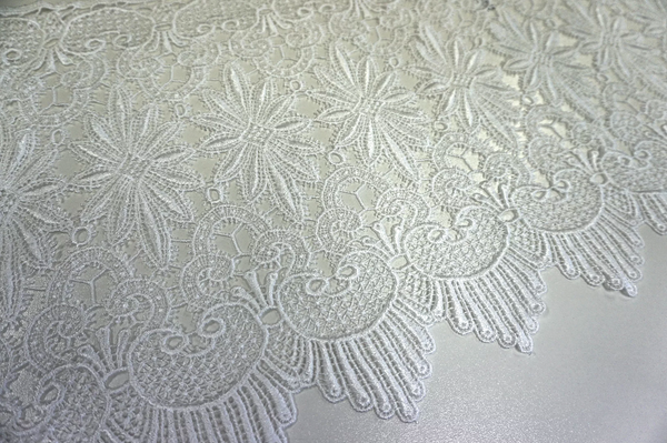 French Guipure Lace, Off White