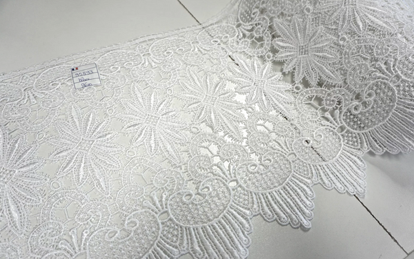 French Guipure Lace, Off White