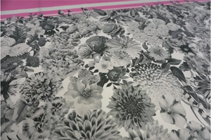 PANEL- Monochrome Bouquet Print