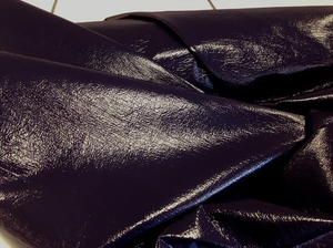 Patent Leather-Look Cotton, Deepest Purple