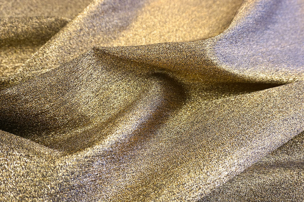 LAST PIECE: 1.25 MT  Twill Backed Gold Lamè