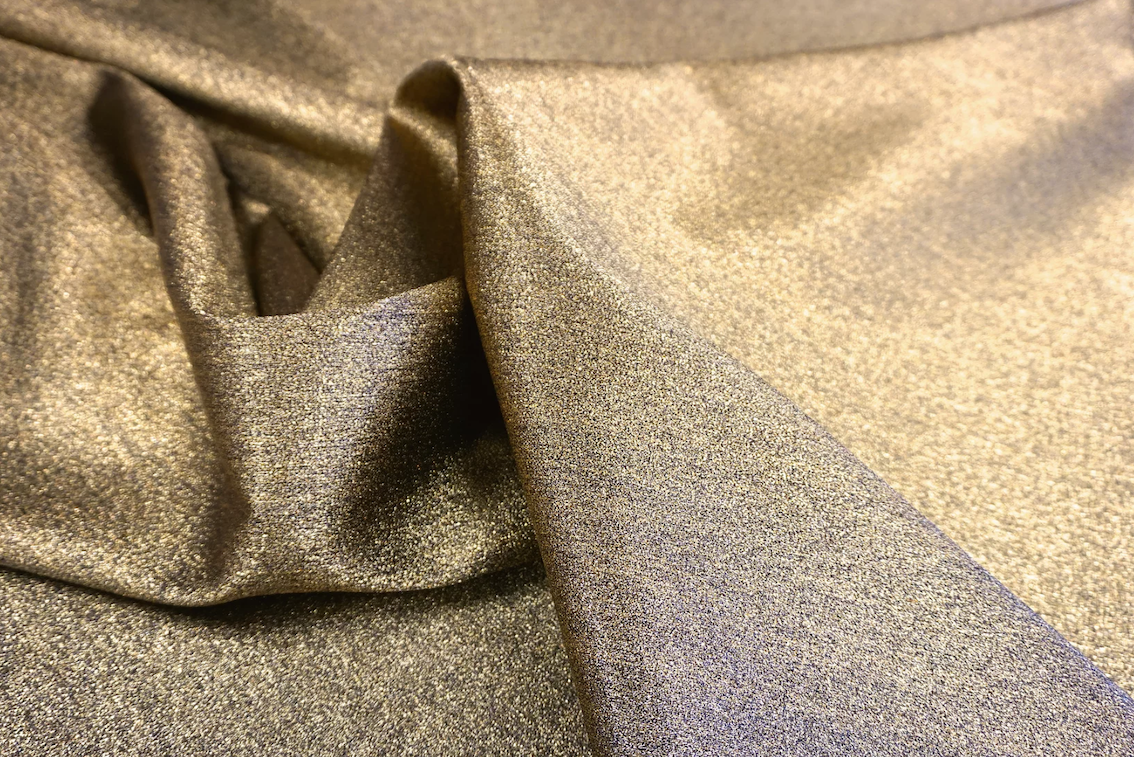 LAST PIECE: 1.25 MT  Twill Backed Gold Lamè