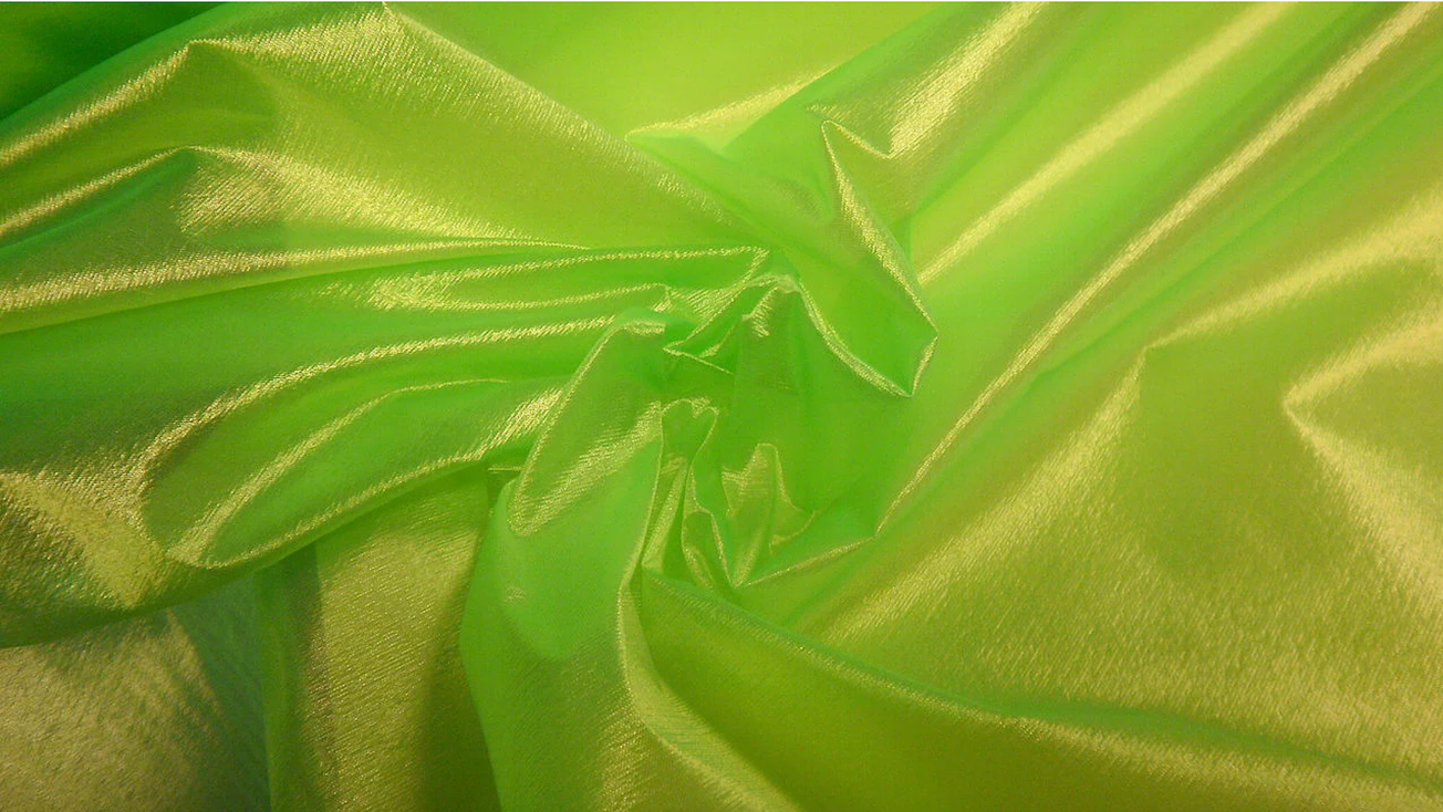 Organza, Neon Lime Green