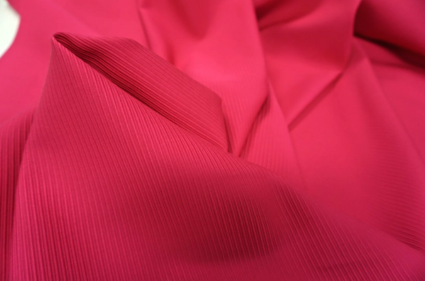 Bright Pink Ottoman Rib Suiting