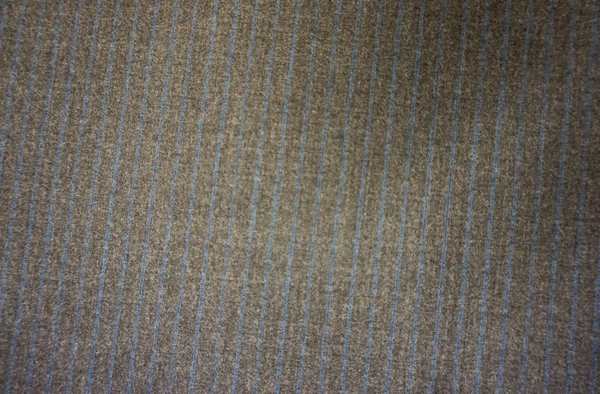 Grey Suiting with Blue Stripes