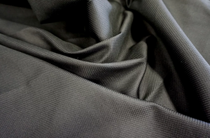 Italian Soft Silk Pique, Black