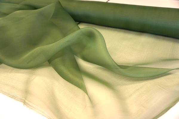 Silk Gauze Organza Pistachio Green