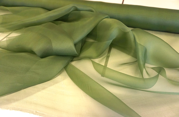Silk Gauze Organza Pistachio Green
