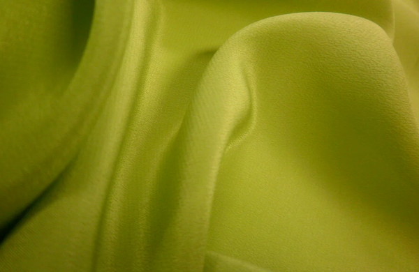 Crepe de Chine Silk, Apple Green