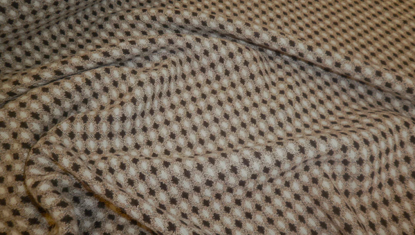 Stretch Wool Dobby Jacquard, Cappuccino