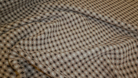 LAST PIECE: 2.3 MT  Stretch Wool Dobby Jacquard, Cappuccino