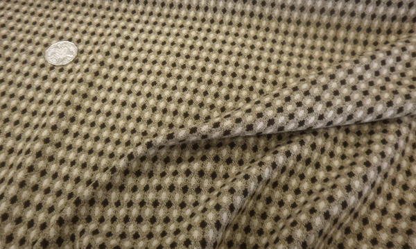 LAST PIECE: 2.3 MT  Stretch Wool Dobby Jacquard, Cappuccino