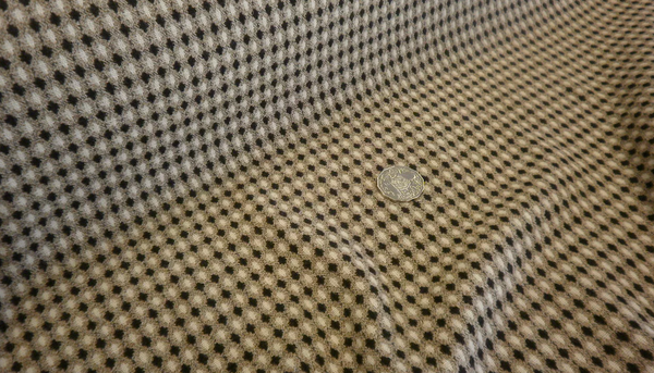 LAST PIECE: 2.3 MT  Stretch Wool Dobby Jacquard, Cappuccino