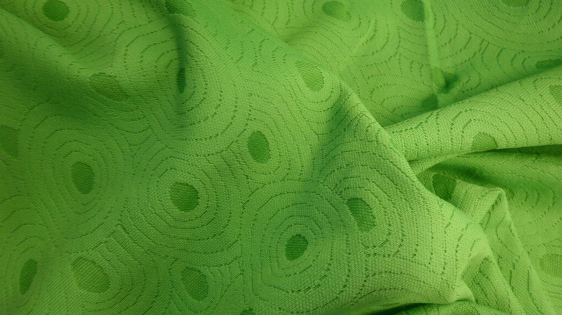 LAST PIECE: 0.65 MT  Circular Jersey Jacquard, Lime Green