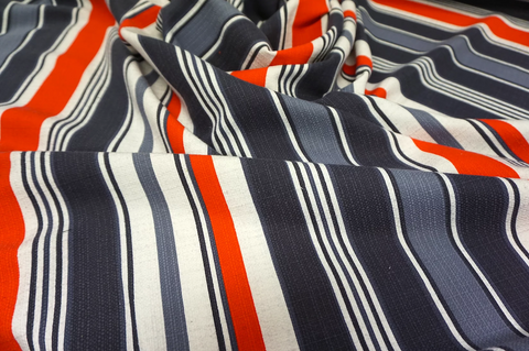 Nautical Stripe Print Heavy Cotton