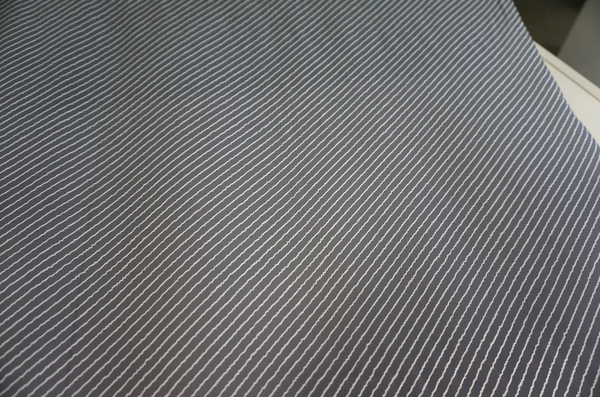 Diagonal Wavy Stripe Crepe, Dove Grey