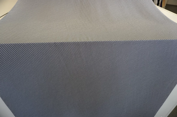 Diagonal Wavy Stripe Crepe, Dove Grey