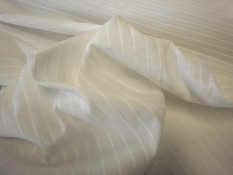 Pleat Fold White Cotton