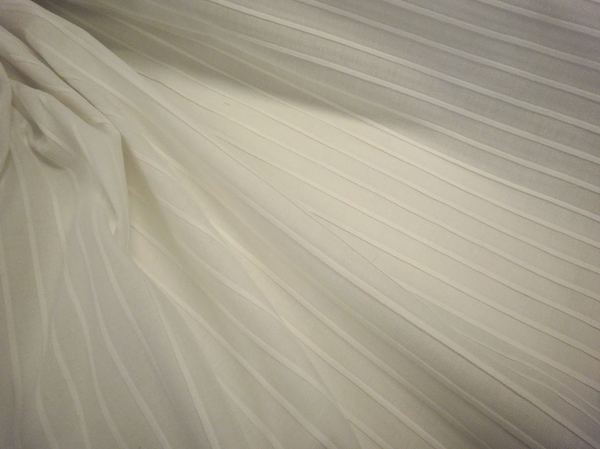 Pleat Fold White Cotton