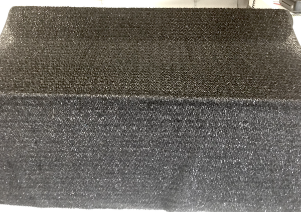 Feathered Appliqué on Chiffon, Midnight Black
