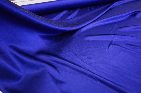 LAST PIECE: 1.55mt Brushed Heavy Double Sided Satin, Ink Blue