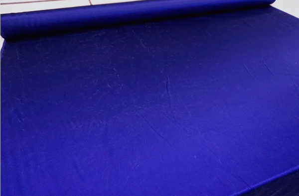 LAST PIECE: 1.55mt Brushed Heavy Double Sided Satin, Ink Blue