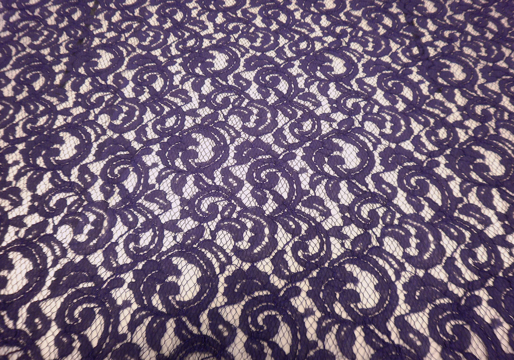 Very Wide Purple Italian Corded Lace – Fabric Muse